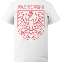 Frankfurt-Shirt rot auf weiß