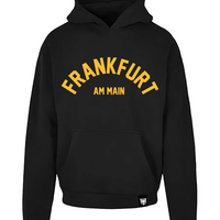 Frankfurt am Main-Hoody gelb auf schwarz - limitierte Kleinauflage