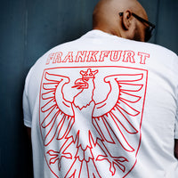 Frankfurt-Shirt rot auf weiß