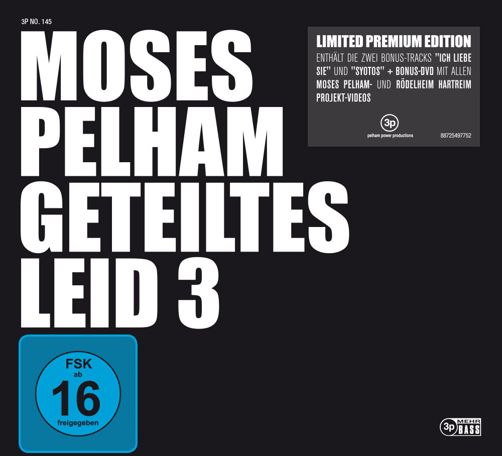 Moses Pelham  Geteiltes Leid 3  Limited Premium Edition  CD + DVD