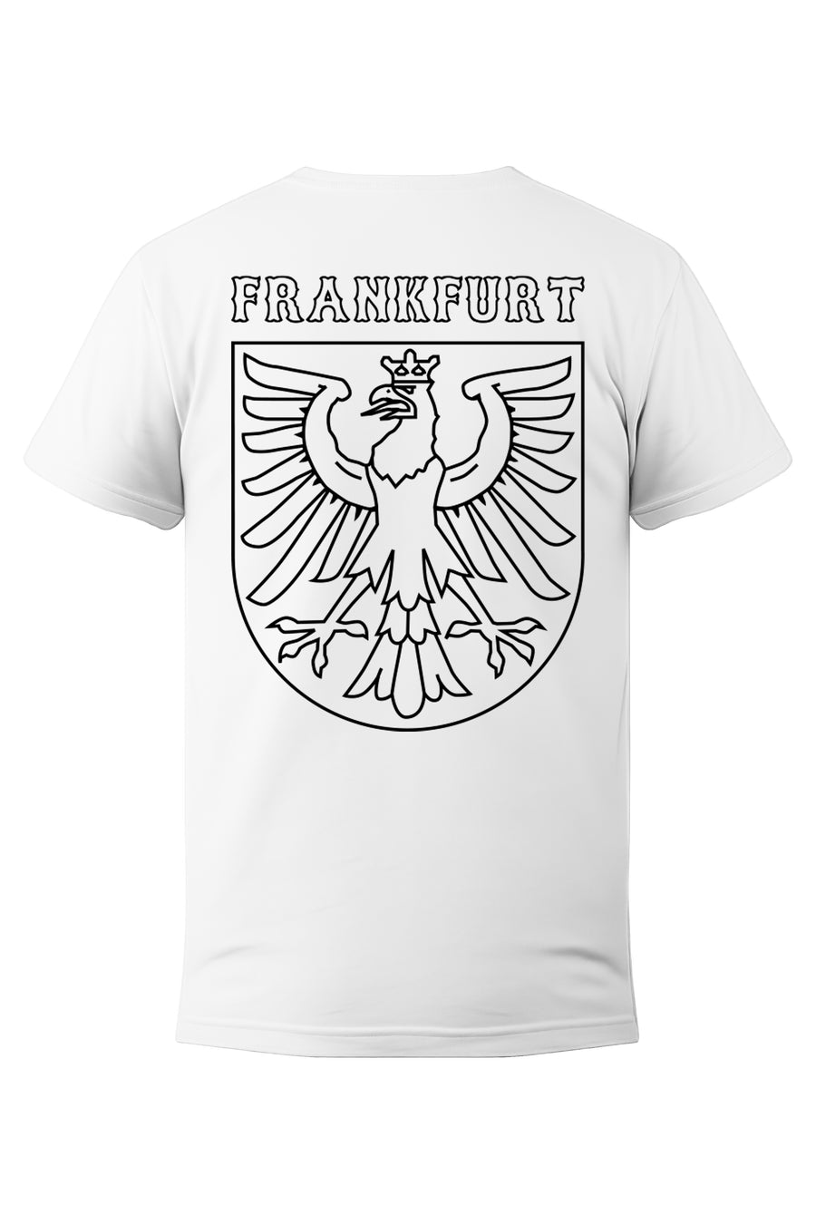 Frankfurt-Shirt schwarz auf weiß