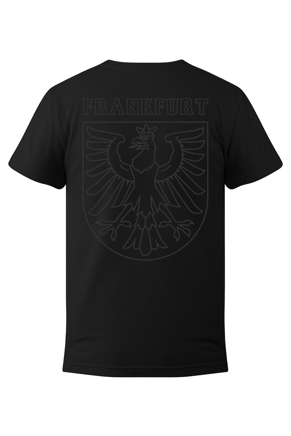 Frankfurt-Shirt black in black - limitierte Kleinauflage