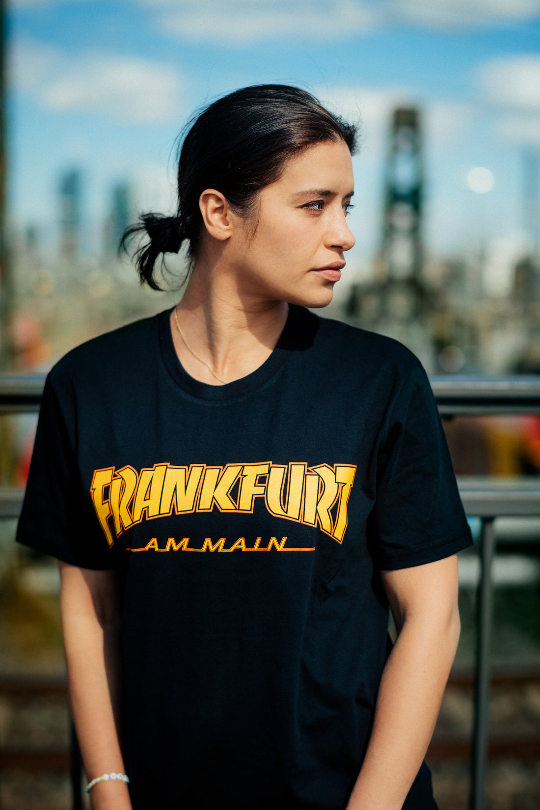 Frankfurt am Main-Skateshirt schwarz