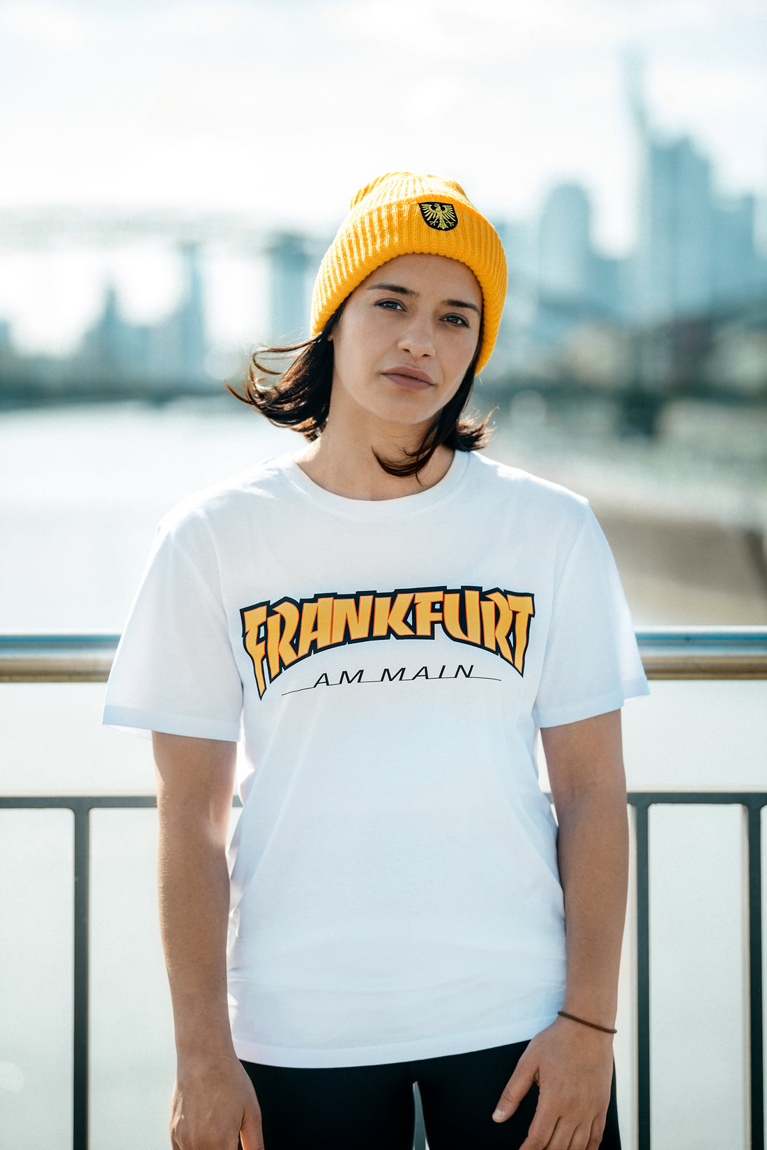 Frankfurt am Main-Skateshirt weiß
