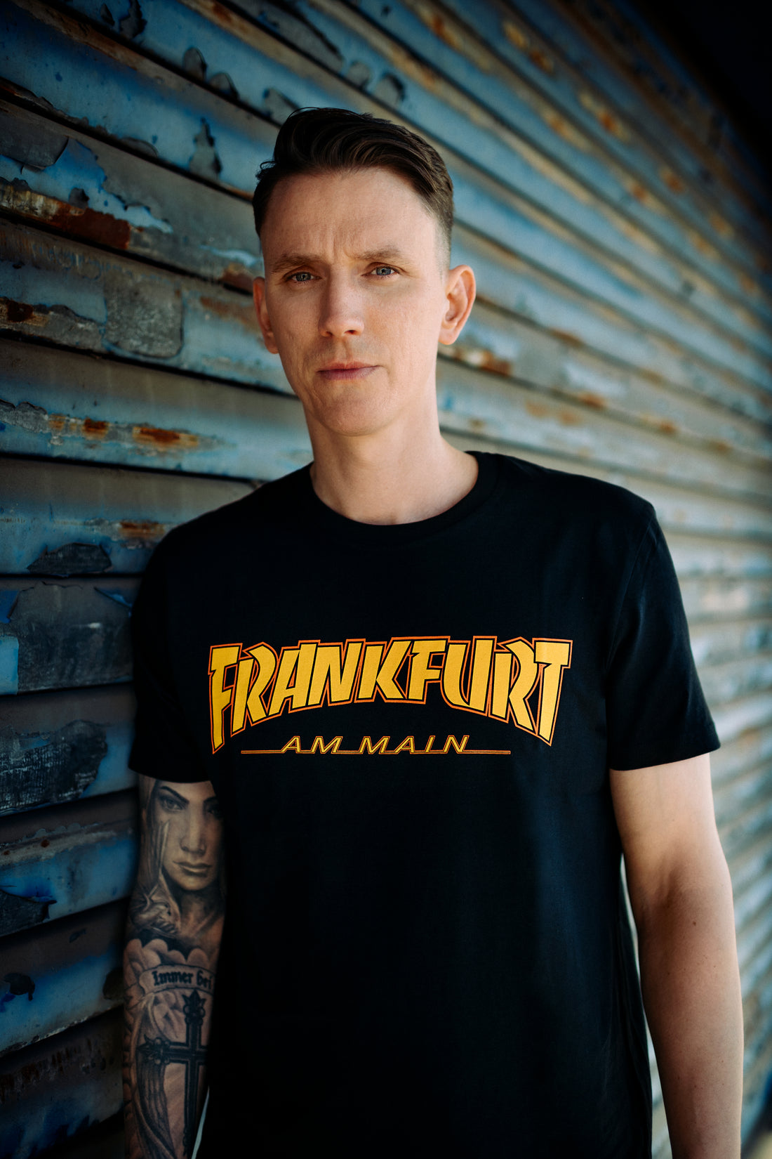 Frankfurt am Main-Skateshirt schwarz