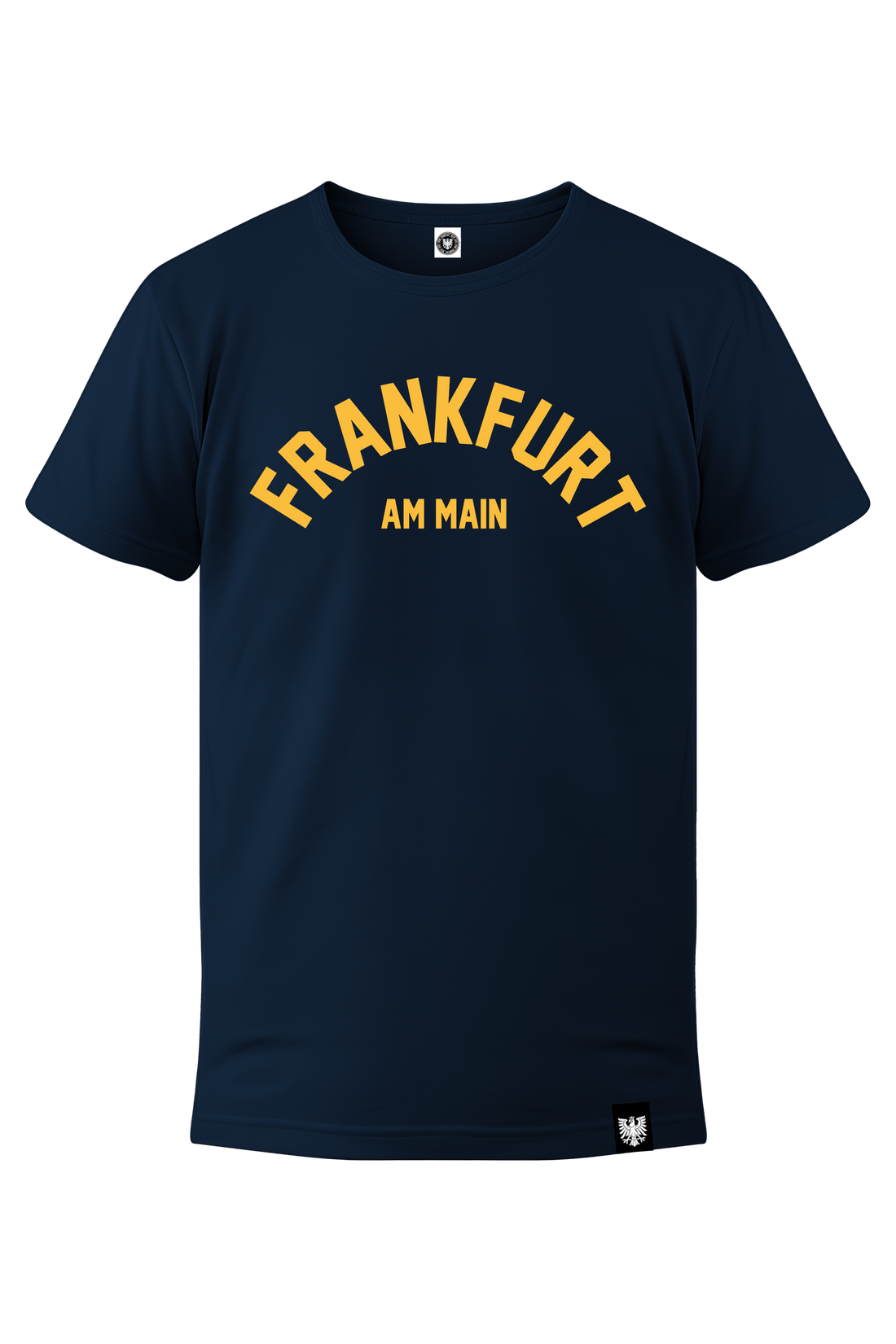 Frankfurt am Main-Shirt gelb auf navy