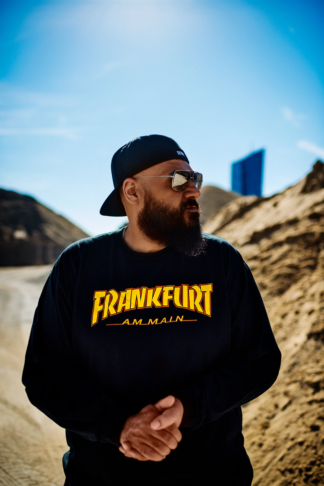 Frankfurt am Main-Skate-Longsleeve schwarz