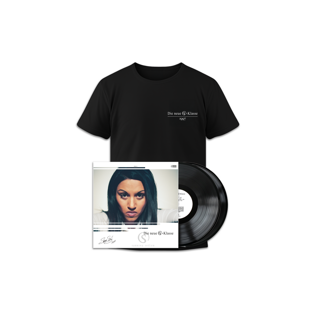 Sabrina Setlur – Die neue S-Klasse – Vinyl-T-Shirt-Bundle schwarz